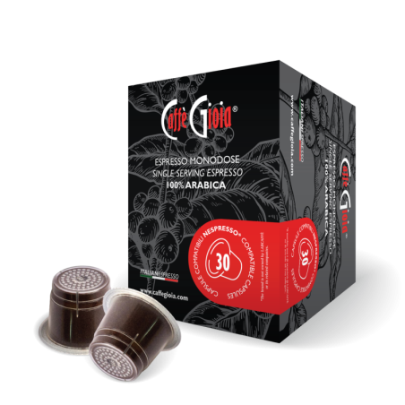 30 NESPRESSO* COMPATIBLE CAPSULES 100% ARABICA BLEND