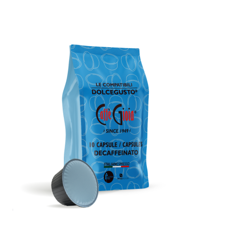 10 DOLCEGUSTO* COMPATIBLE CAPSULES DECAFFEINATED BLEND